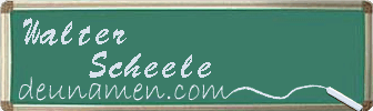 Walter Scheele Visitenkarte